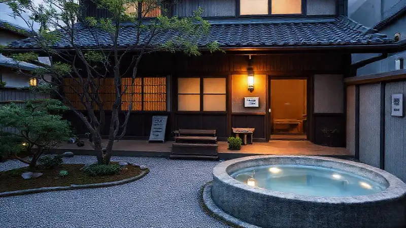 El ryokan ofrece calma y bienestar