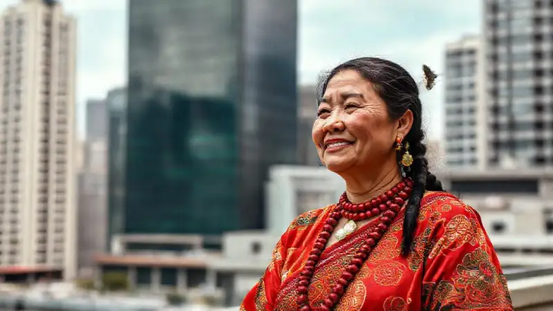 Mujer maorí fusiona tradición y futuro