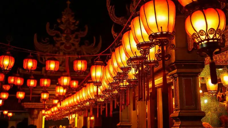 Faroles de Vesak iluminan templos srilankeses