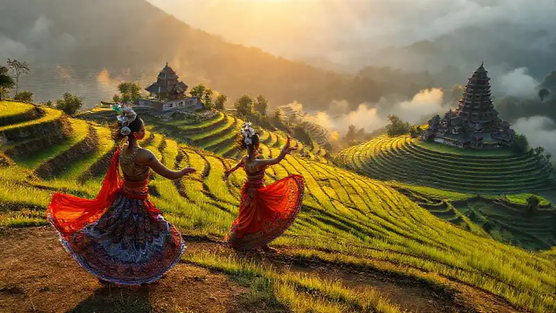 Bali ofrece belleza espiritual y colorida