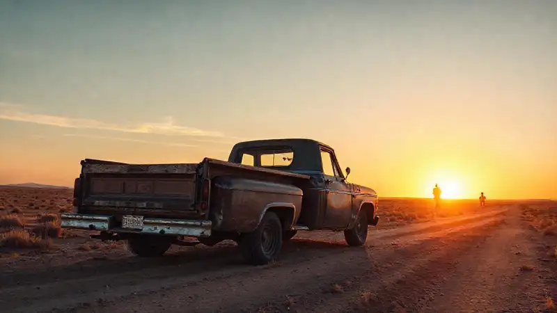Un solitario cowboy busca un horizonte