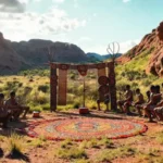 Ceremonia aborigen australiana: paisaje sagrado