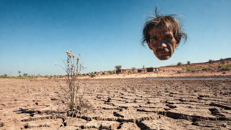 La sequía muestra sufrimiento y escasez