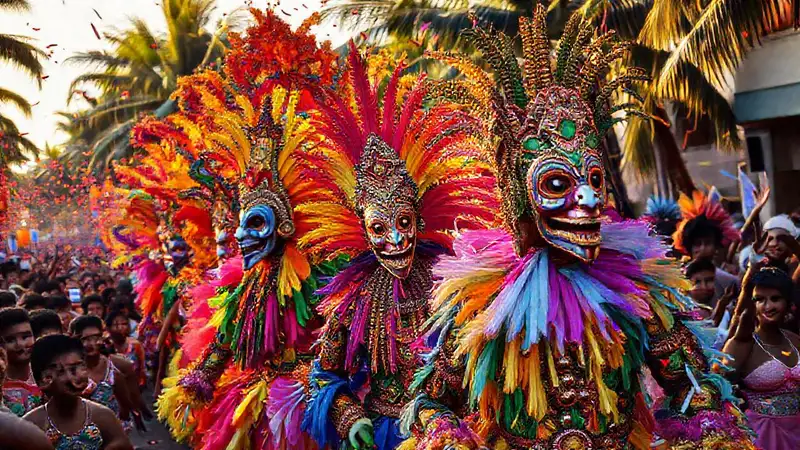 Carnaval brasileño: colores