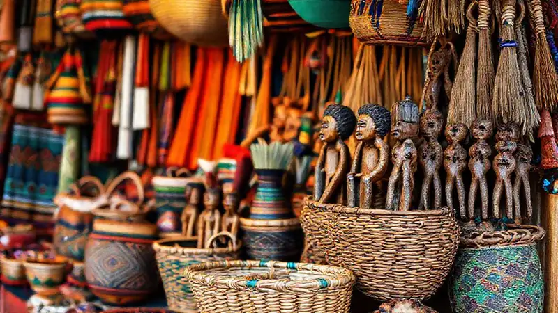 Artesanos indígenas crean recuerdos vibrantes