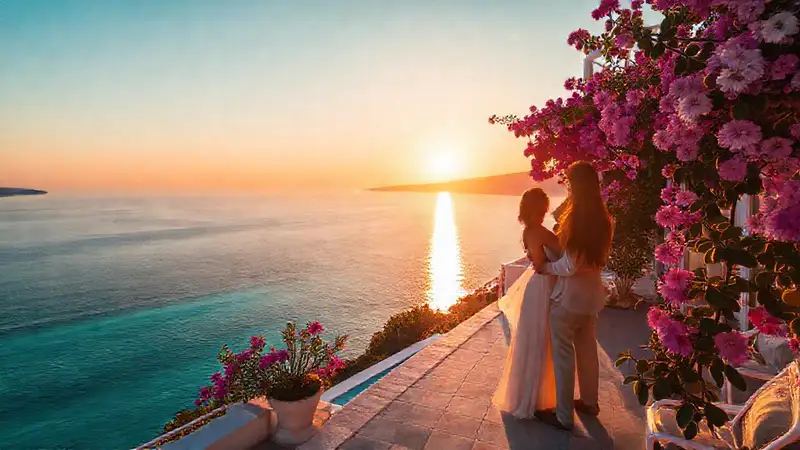 Un romance mediterráneo en la villa