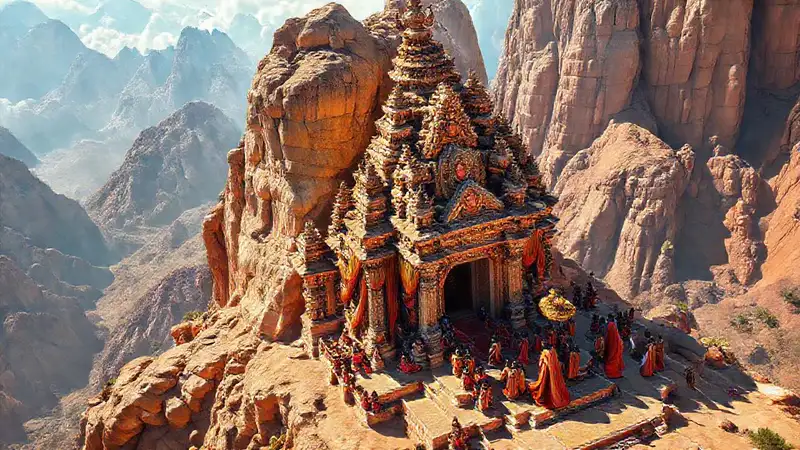 Las montañas indias antiguas irradiaban espiritualidad