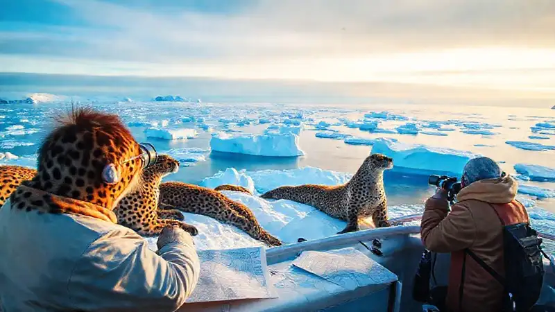 Antártida: ciencia, mar, y belleza azul
