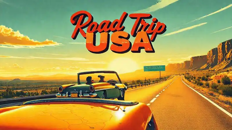 Un viaje estadounidense retro y vibrante
