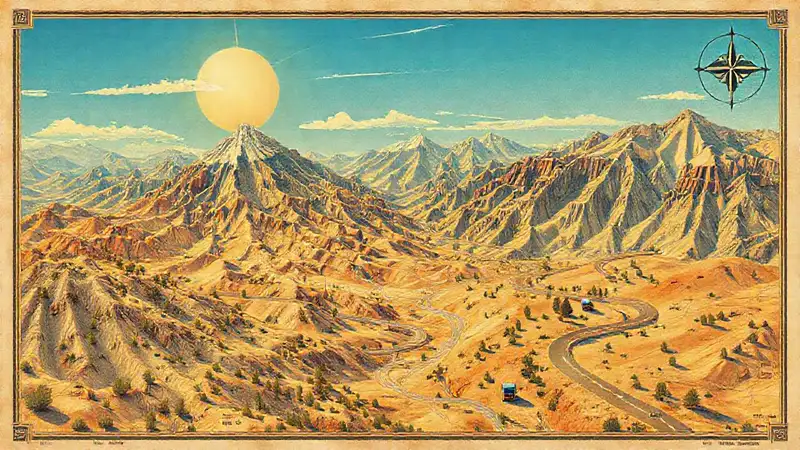 Mapas topográficos muestran viajes clásicos