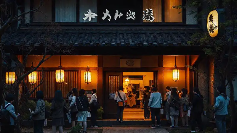 Un ryokan japonés tranquilo e invitante