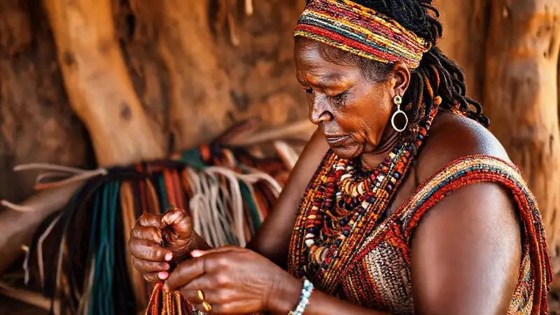 Australiana indígena teje arte ancestral