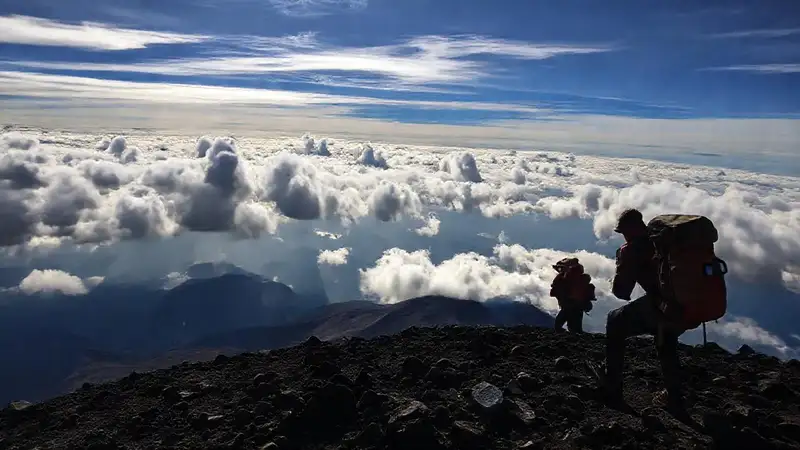 Ascendieron Kilimanjaro con gran esfuerzo