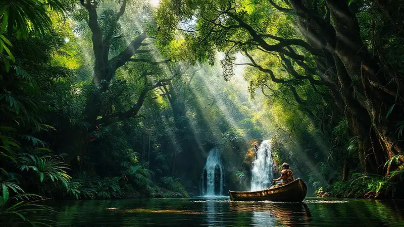 Selva exuberante: aventura y misterio ancestral