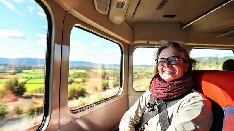 Un viaje en tren europeo relajante