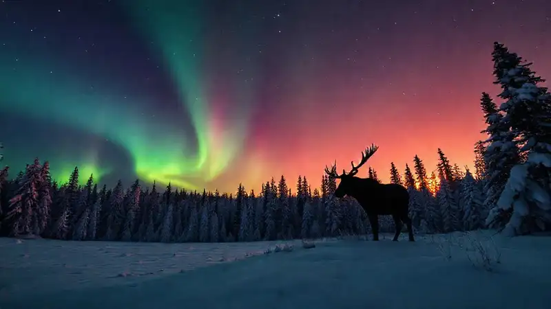 La naturaleza canadiense irradia magia invernal