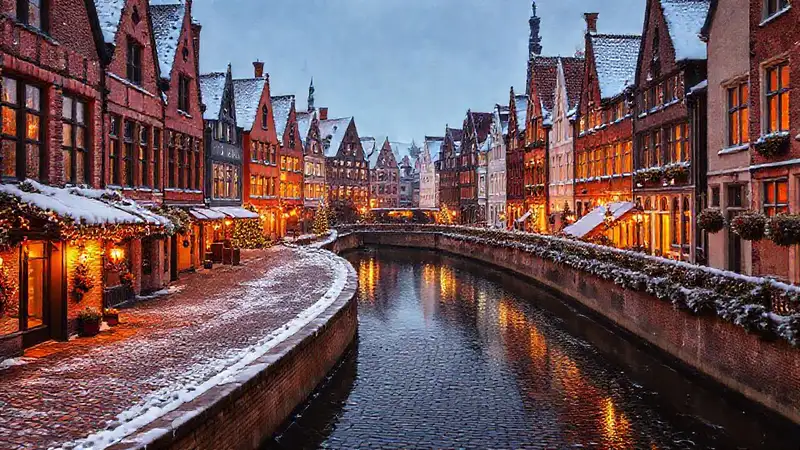 Brujas invernal: encanto mágico y dorado