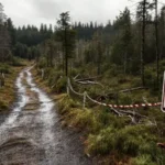 Bosque neozelandés amenazante