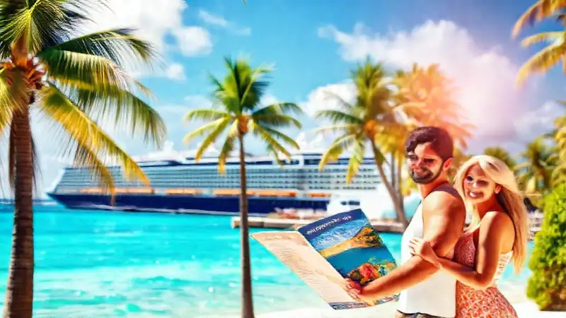 Un crucero tropical ofrece un viaje feliz