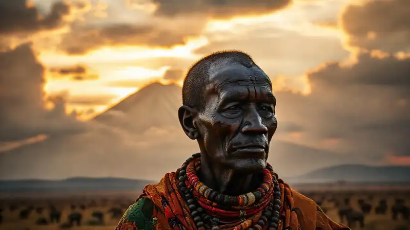 Maasai guerrero