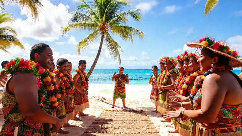 Samoa: ceremonia tropical y colorida