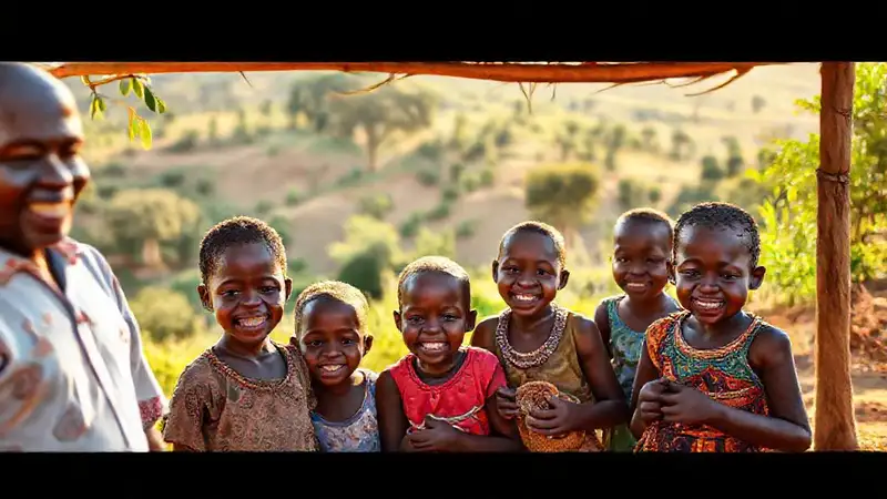 Un pueblo africano