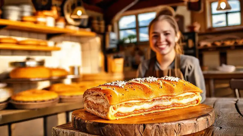 Un panadero austriaco ofrece pasteles deliciosos