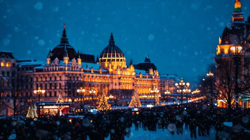 Budapest invernal brilla con magia y luces