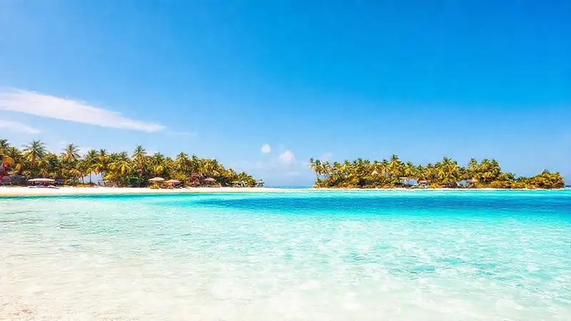 Paraíso tropical: playa azul